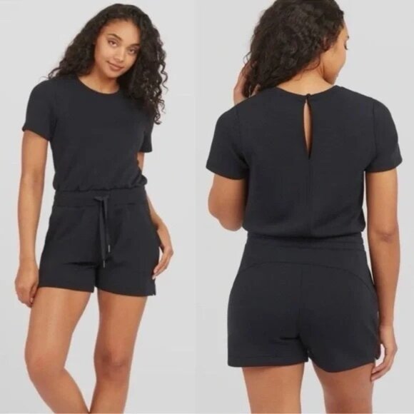 Spanx AirLuxe AirEssentials Black Romper Size XS